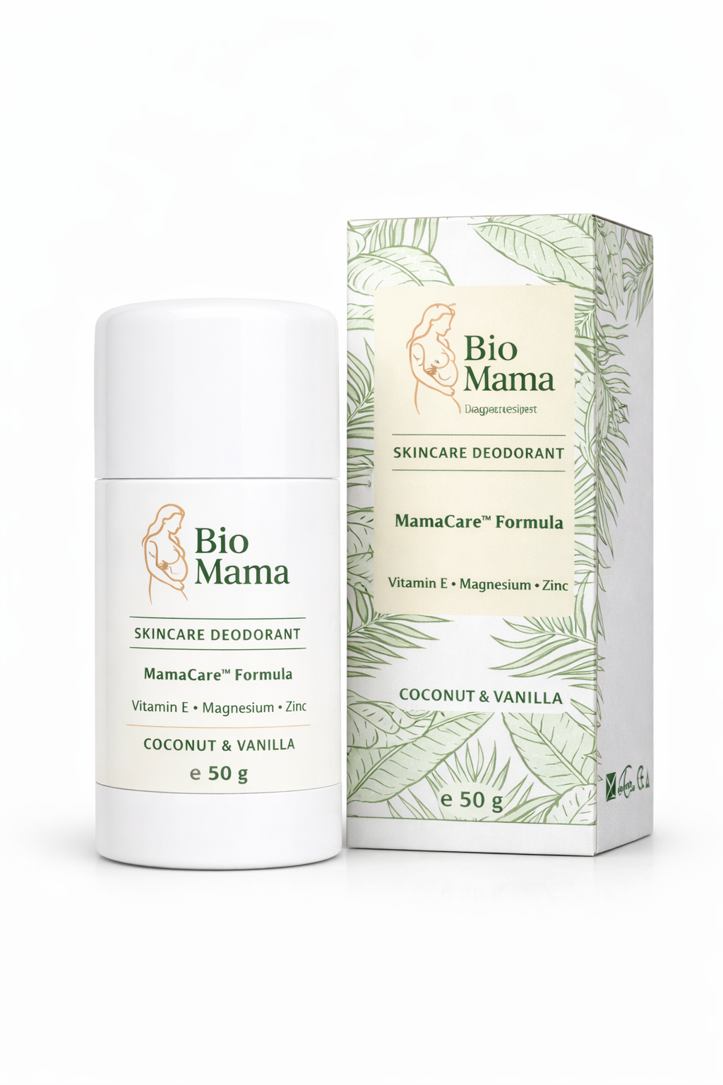 Natuurlijke Deodorant MamaCare Coconut Vanilla Aluminiumvrij voor Gevoelige Huid Dagelijks Gebruik