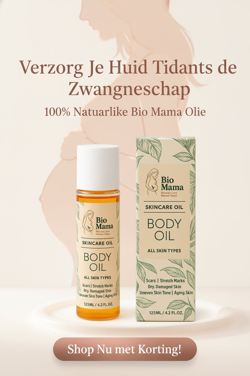 Bio Mama Olie – Natuurlijke Anti-Striae Olie voor Zwangere Vrouwen