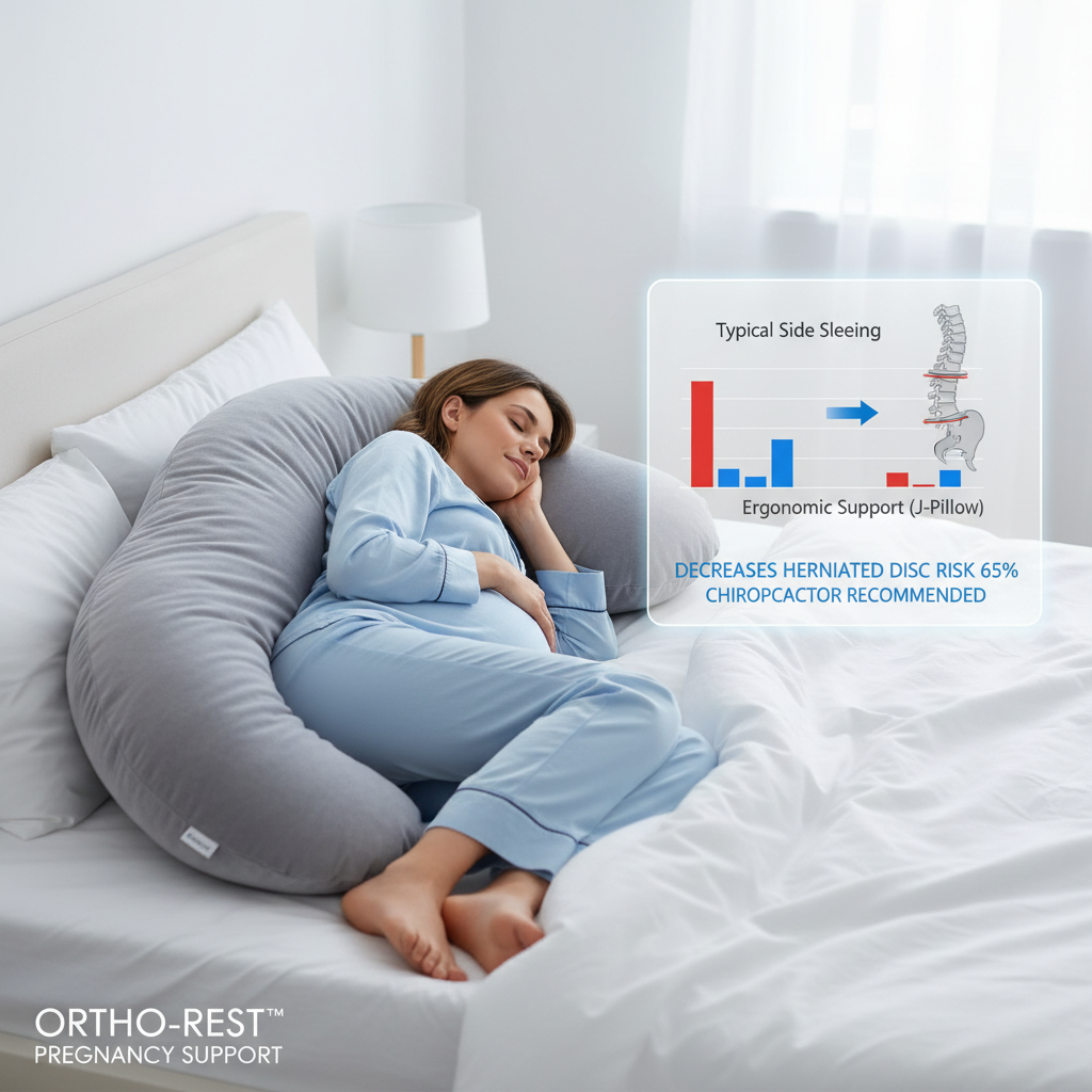 J-shaped spinal disc pressure reduction
