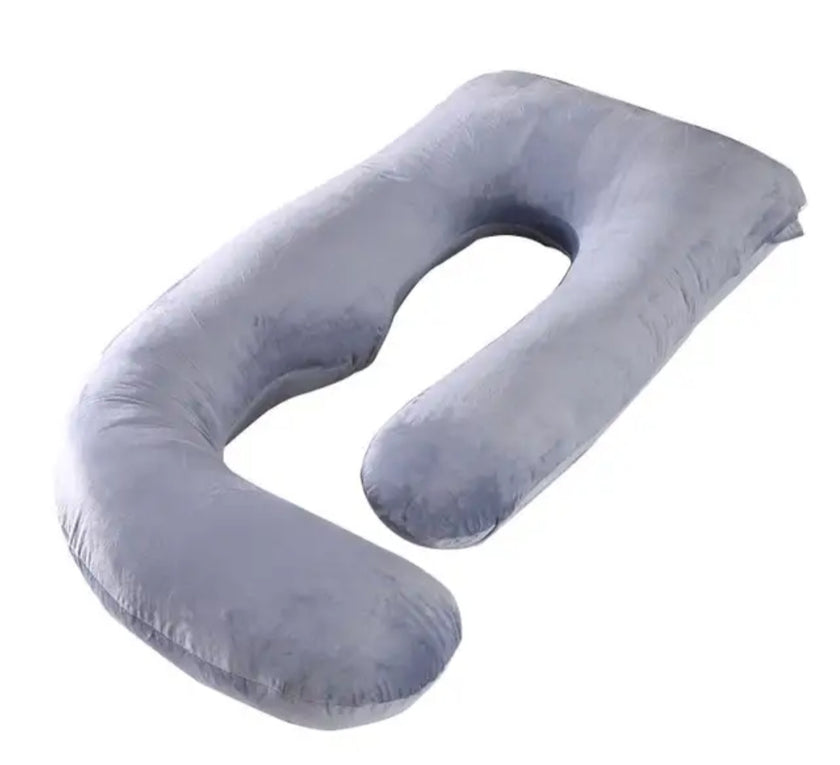 U -J Vormig Zwangerschapskussen – Ergonomische Ondersteuning voor Slaap & Borstvoeding