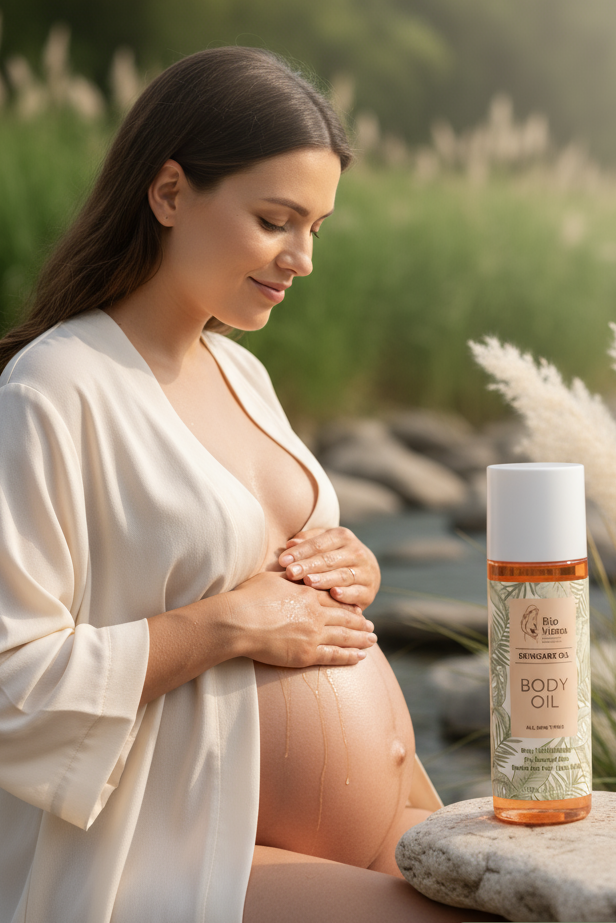 Bio Mama anti-striae olie met natuurlijke ingrediënten