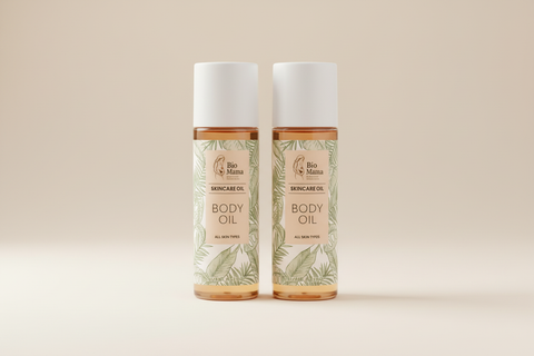 3x Bio Mama Olie op kremav fon