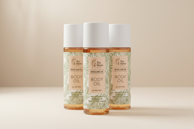 2x Bio Mama Olie op kremav fon