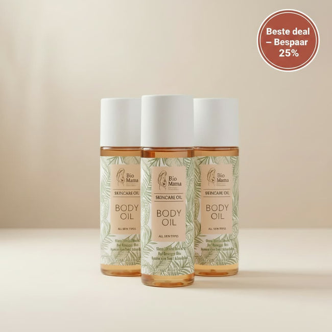 3x Bio Mama Olie + GRATIS Zwangerschapsgids (2 E-books)