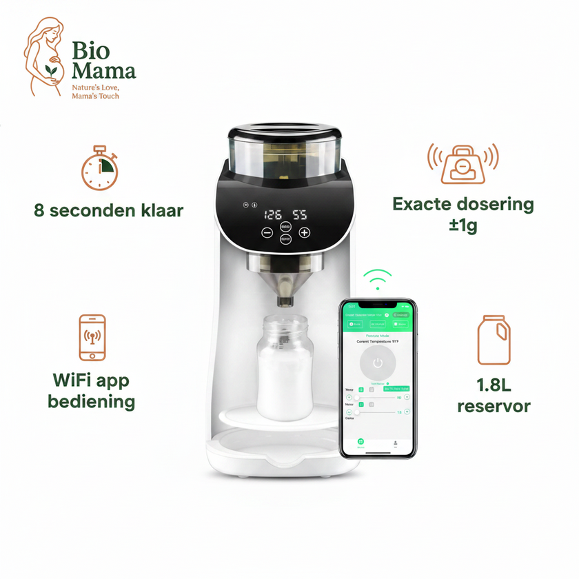 Slimme Automatische Baby Flesvoeding Maker – WiFi App Bediening – Binnen 8 Seconden Klaar